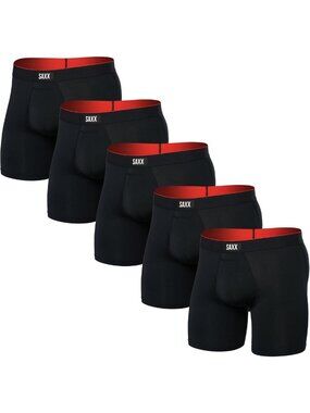 Men's Multi-Sport Mesh Boxer Briefs - 5-Pack, Breathable Comfort, Athletic Fit